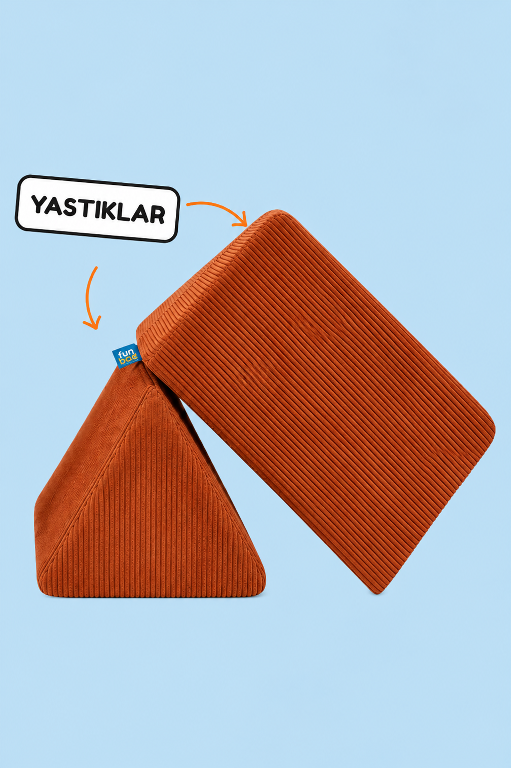 Funbed Sofa Çocuk Oyun Koltuğu, Modüler Katlanır Yatak ve Oyun Minderi Seti, Süngerli Güvenli Çocuk Kanepe