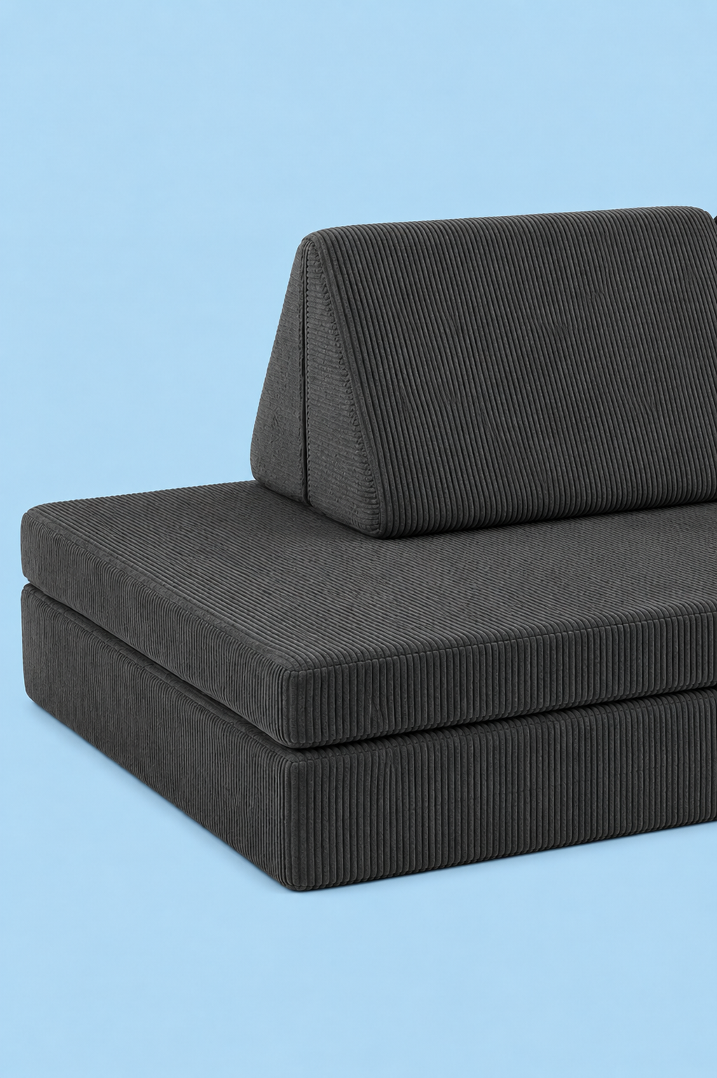Funbed Sofa Çocuk Oyun Koltuğu, Modüler Katlanır Yatak ve Oyun Minderi Seti, Süngerli Güvenli Çocuk Kanepe