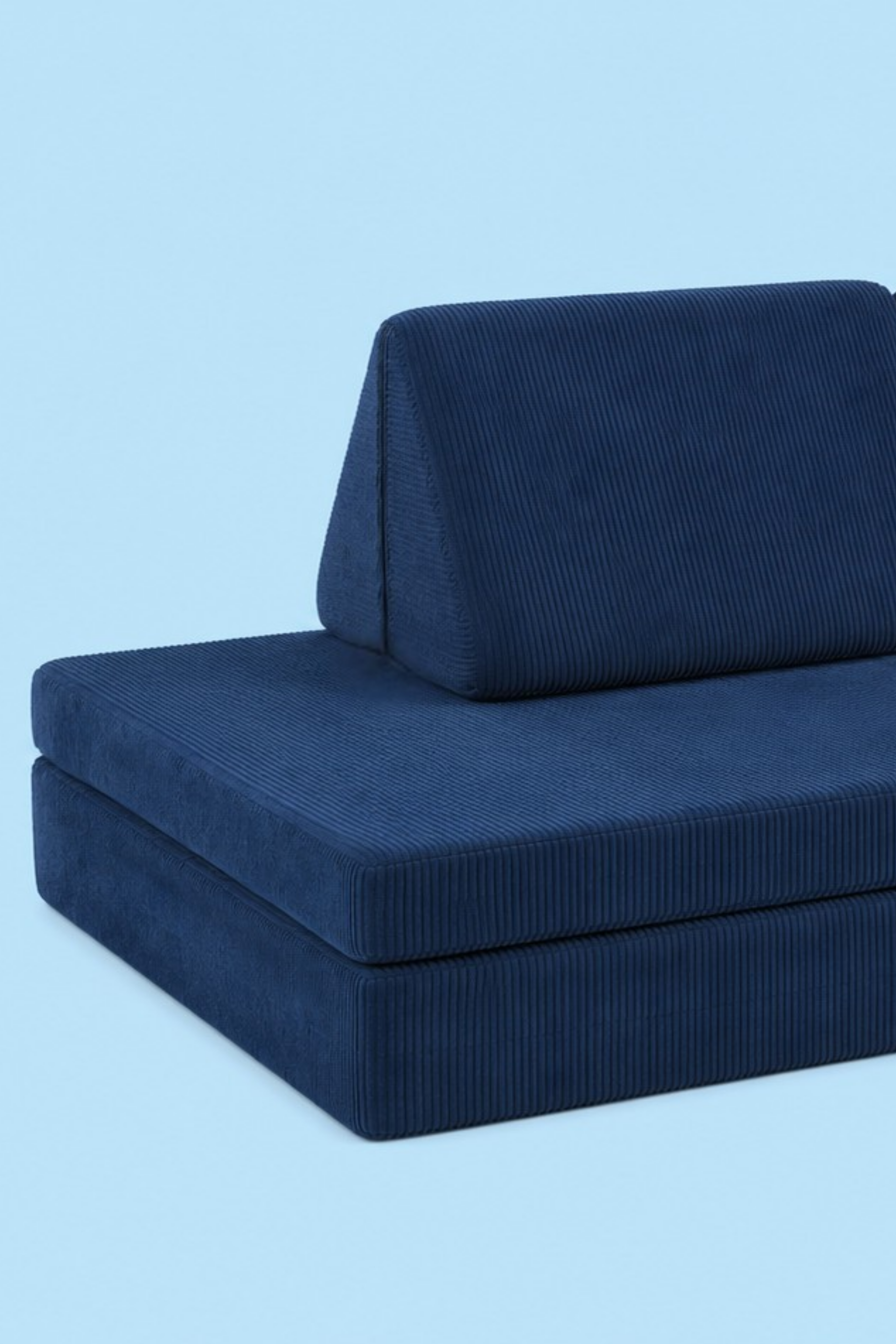 Funbed Sofa Çocuk Oyun Koltuğu, Modüler Katlanır Yatak ve Oyun Minderi Seti, Süngerli Güvenli Çocuk Kanepe