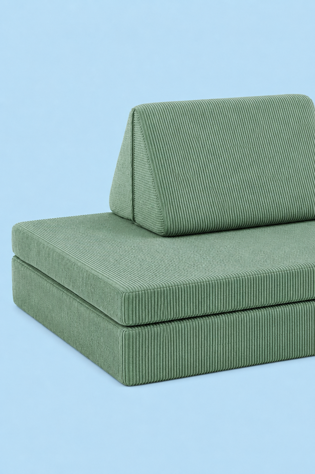 Funbed Sofa Çocuk Oyun Koltuğu, Modüler Katlanır Yatak ve Oyun Minderi Seti, Süngerli Güvenli Çocuk Kanepe