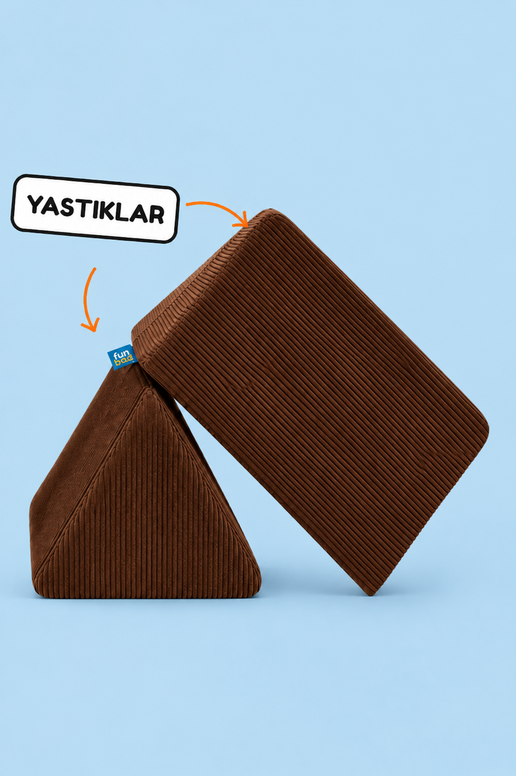 Funbed Sofa Çocuk Oyun Koltuğu, Modüler Katlanır Yatak ve Oyun Minderi Seti, Süngerli Güvenli Çocuk Kanepe