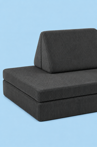 Funbed Sofa Çocuk Oyun Koltuğu, Modüler Katlanır Yatak ve Oyun Minderi Seti, Süngerli Güvenli Çocuk Kanepe